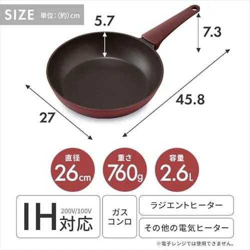 �t���C�p�� 26cm IH/�K�X�ΑΉ� ������̌^ �_�C�������h�R�[�g�p�� DCF-I26 ���r�[���b�h_16