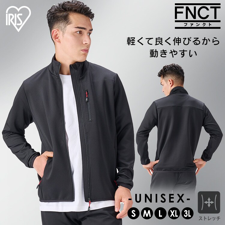 ストレッチトラックジャケット FC21402-GRM ミックスグレー Mサイズ