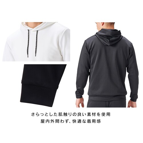 ストレッチフーディープルオーバー FC21403-WHS ホワイト Sサイズ_8