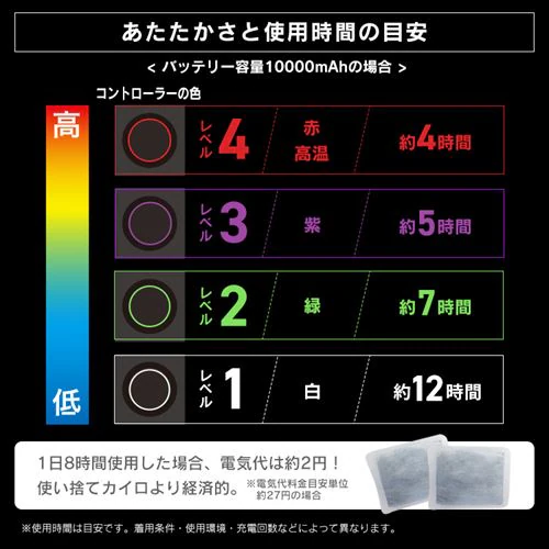 ツイード調ヒートベスト FC21612-GRM グレー Mサイズ_10