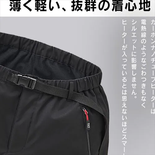 裏起毛ヒートパンツ FC21618-BKL ブラック Lサイズ _3