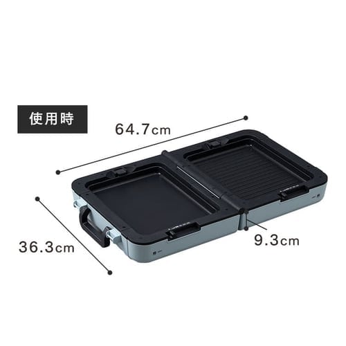 ホットプレート 大型 両面 3枚 DPOL-W31-C アイボリー (平面/たこ焼き