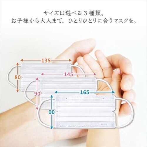 63枚】ディスポーサブルマスク DISPOSABLE マスク ふつうサイズ 7枚入