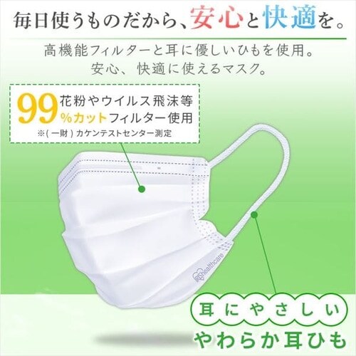 63枚】ディスポーサブルマスク DISPOSABLE マスク ふつうサイズ 7枚入
