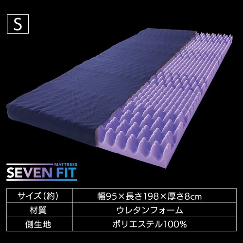 セブンフィットマットレス S4cm/8cm ネイビー_19