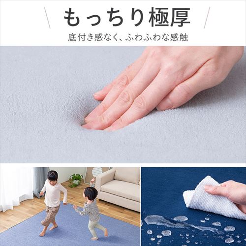 ラグ ラ・クッションラグ リバーシブルタイプ 春夏秋冬使えるラグ