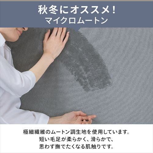 ���O ���E�N�b�V�������O ���o�[�V�u���^�C�v �t�ďH�~�g���郉�O 185cm�~185cm 2�� ����3cm �O���[ ACRR-CM1818_6