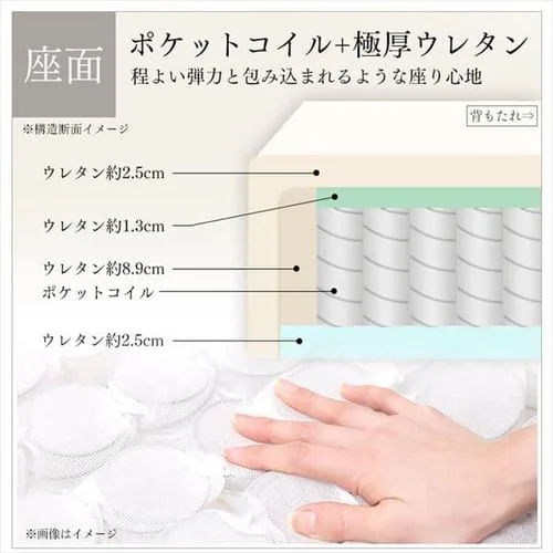 ソファ 2人掛け コーデュロイソファ SFCS-120 ライトブラウン_10