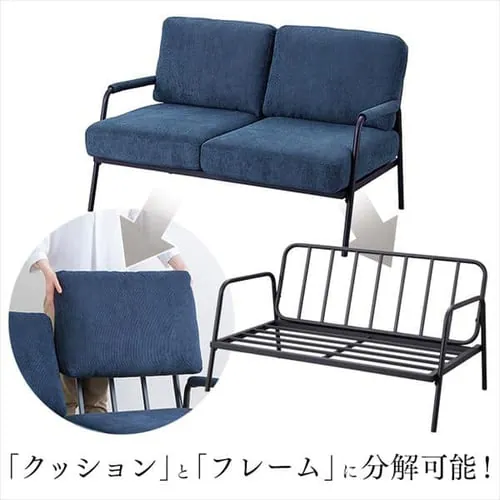 ソファ 2人掛け コーデュロイソファ SFCS-120 ライトブラウン_16