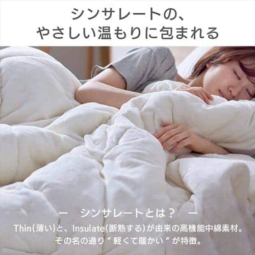 シンサレート掛け布団 ダブル ウルトラタイプ 洗濯可 アイボリー