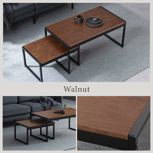 スチールフレーム ローテーブル センターテーブル SFCT-900N ナチュラル_2