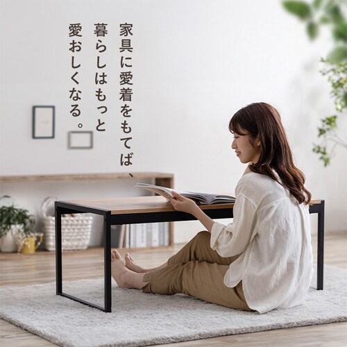 スチールフレーム ローテーブル センターテーブル SFCT-1000