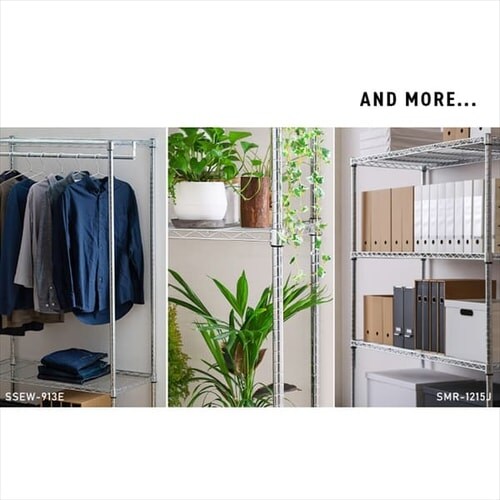 �y�󂠂�z�X�`�[�����b�N ��120cm ���^�����b�N �V���v�� 4�i SMR-1215J �V���o�[ (�|�[�����a25mm�E�I��4��)_13