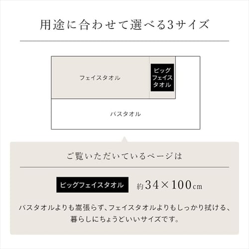 4枚セット】今治製 ビックフェイスタオル デイリー BFT-D2 ホワイト