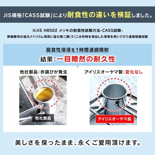 スチールラック 幅150cm メタルラック 5段 SE-1518 シルバー (ポール直径25mm・棚板5枚)_10