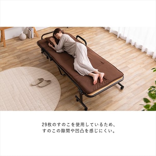 アイリスオーヤマ　折りたたみベッド OTBSS-WH ナチュラルホワイト　未使用 折りたたみすのこベッド OTBSS-WH ナチュラルホワイト K105774