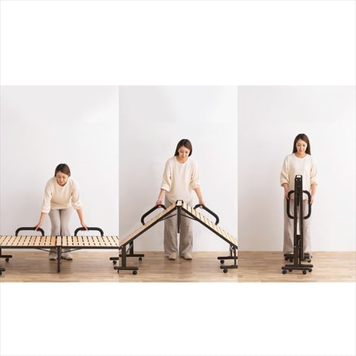 折りたたみすのこベッド OTBSS-WH ナチュラルホワイト K105774