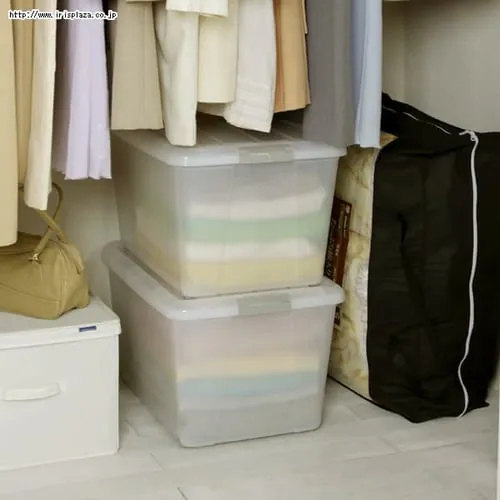 【4個セット】収納ケース キャスター付き クローゼット 半透明 N-550 _3