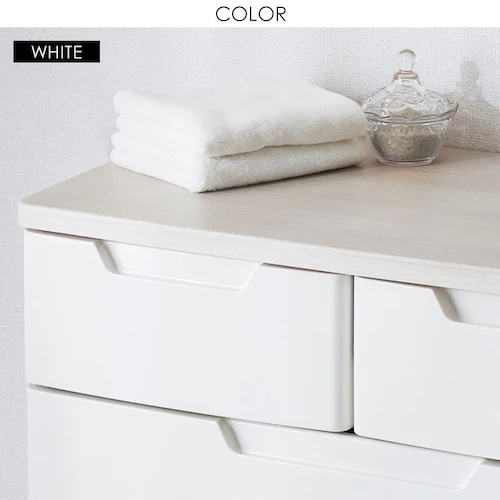 チェスト 7段 組み立て簡単 収納ボックス タンス マルチユースチェスト MU-7254 ホワイト_16