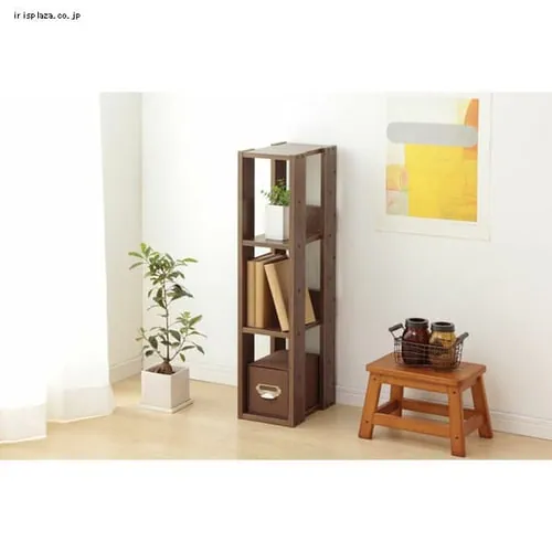 オープンウッドラック 4段 OWR-200 ブラウン_12