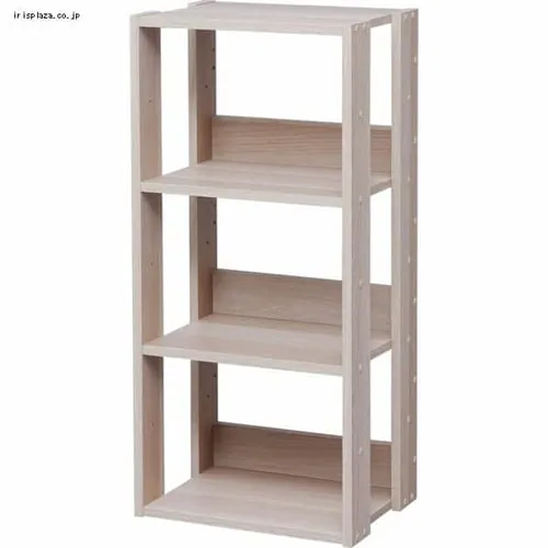 オープンウッドラック 4段 OWR-400 ブラウン_3