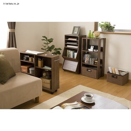 オープンウッドラック 4段 OWR-400 ナチュラル K226620 │アイリス