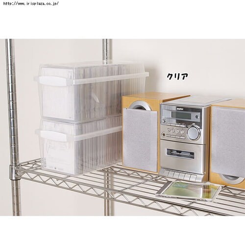  Man CD 35枚セット CD最大28枚収納可能】CDボックス CDB-35 クリア K241865 │アイリス