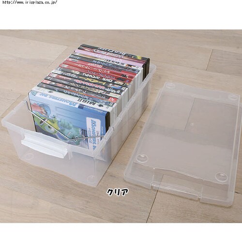DVD最大20枚収納可能】DVDボックス DVB-35 クリア K241872 │アイリス