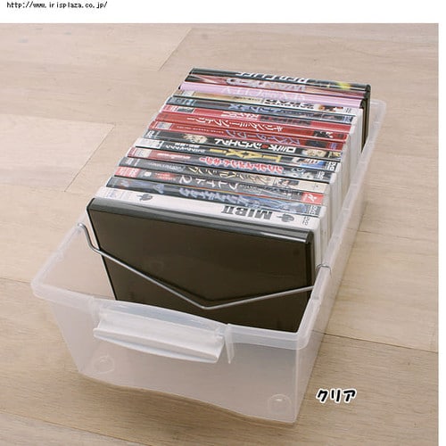 DVD最大20枚収納可能】DVDボックス DVB-35 クリア K241872 │アイリス