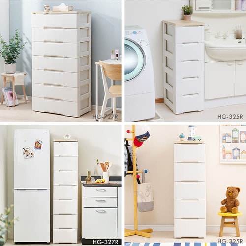 チェスト 5段 組み立て簡単 収納ボックス タンス ウッドトップチェスト