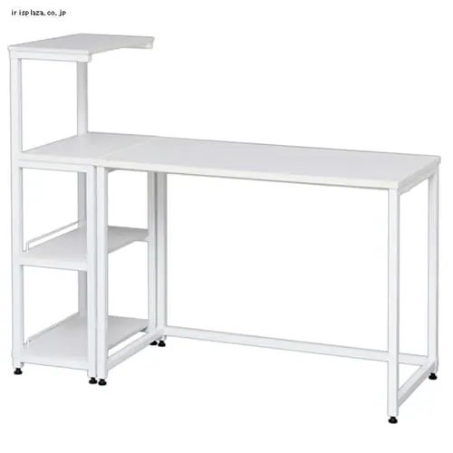 机 デスク ラック付き 幅100cm FDK-130 ブラウン/シルバー_7