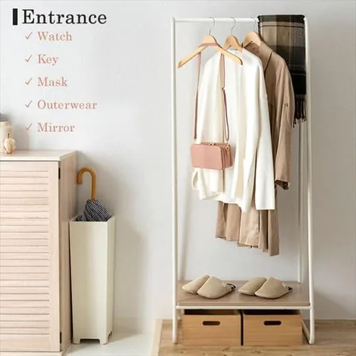 ハンガーラック 1段 プレミアム ボード1枚付き スタイルハンガー2WAYタイプ PI-B1 ブラック _5