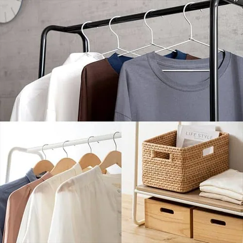 ハンガーラック 1段 プレミアム ボード1枚付き スタイルハンガー2WAYタイプ PI-B1 ブラック _6