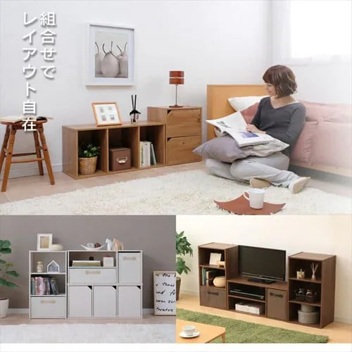 モジュールボックス可動棚 MDB-3K ウォルナットブラウン_2