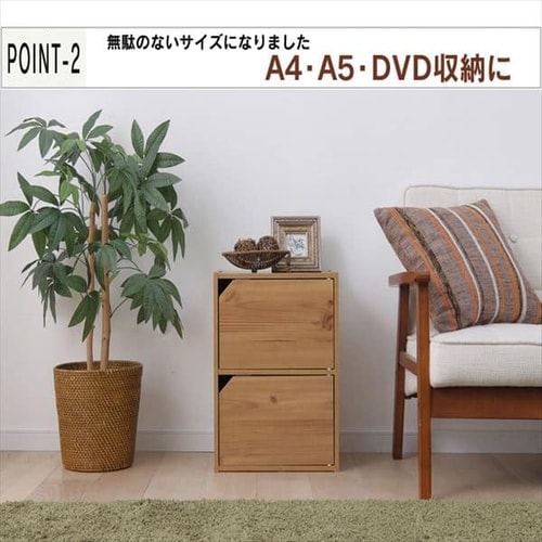 モジュールボックス扉付 MDB-2D オフホワイト K250479 │アイリス