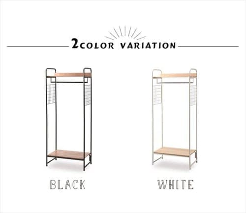 ハンガーラック 1段 スタイルハンガー 2WAYタイプ プレミアム 棚板