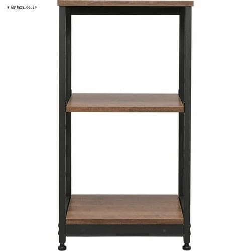 スチールラック 木天板 3段 SWR-4280 ブラウン K251467 │アイリス