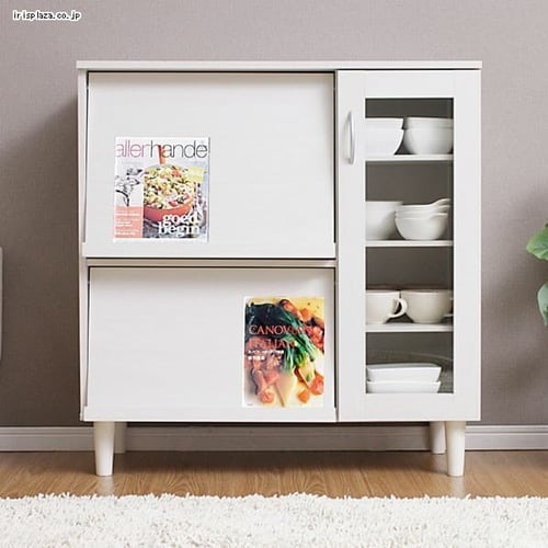 キッチンキャビネット KBN-9390 オフホワイト K251477 │アイリス