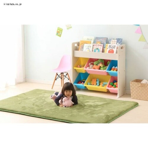 絵本棚付トイハウスラック ETHR-26 全3色 K251496FO │アイリス
