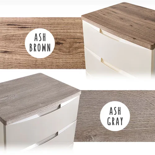 チェスト 5段 収納ボックス タンス デザインウッドトップチェスト DW-725 アイボリー_6