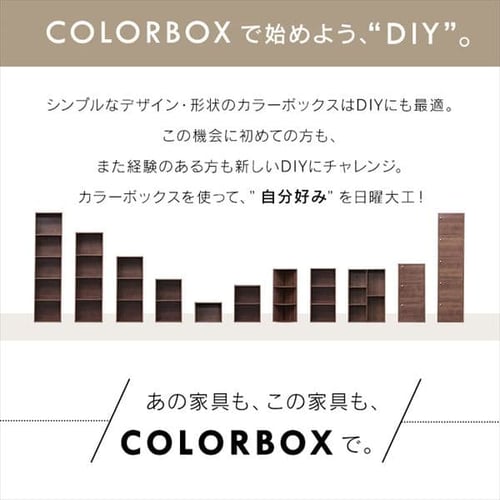 木製扉付】カラーボックス 3段 CX-33D ブラウン K227897 │アイリス