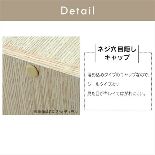 【A4サイズ対応】カラーボックス 2段CX-2F 全3色_14