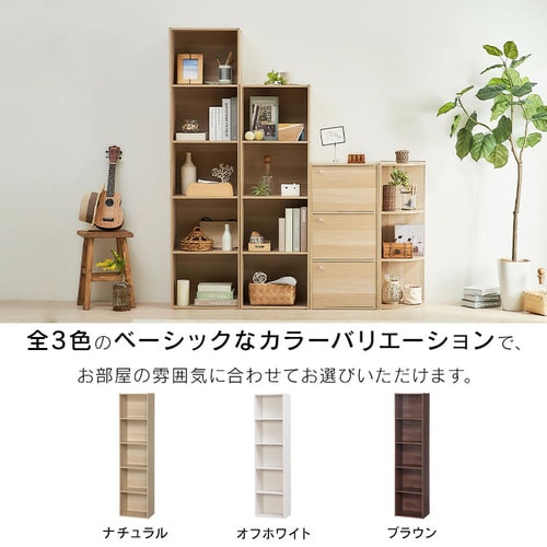 A4サイズ対応】カラーボックス 5段 CX-5F ブラウン K227903 │アイリス