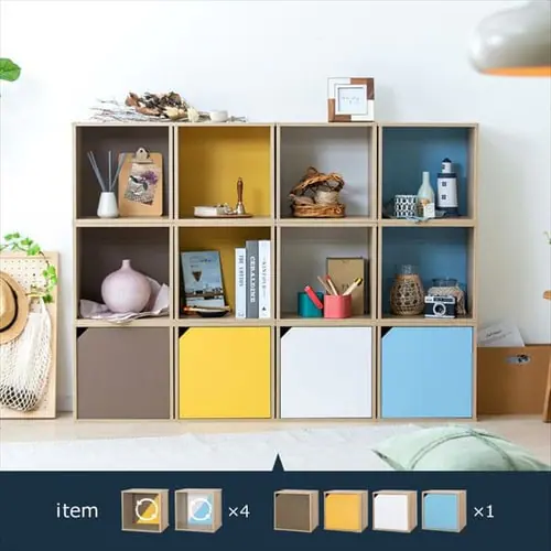 【扉あり/扉なし】カラーキュビック_9