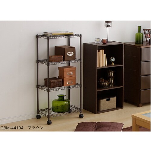 �y2��Z�b�g�z�X�`�[�����b�N ��44.5cm 4�i �J���[���^�����b�N �L���X�^�[�t�� CBM-44104 �u���E��_4