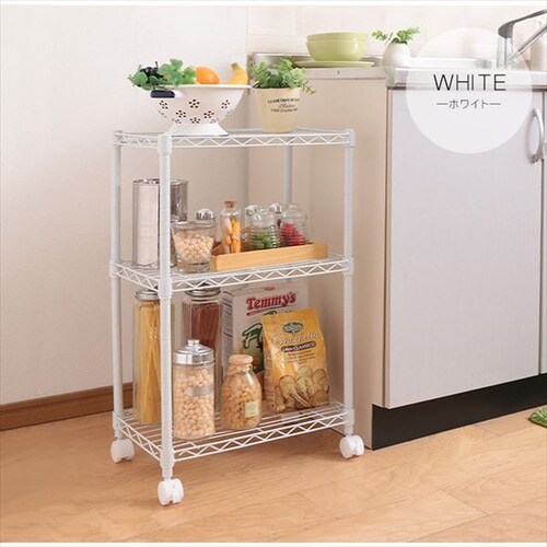 �X�`�[�����b�N ��44.5cm 3�i �J���[���^�����b�N �L���X�^�[�t�� CBM-44073 �z���C�g_11