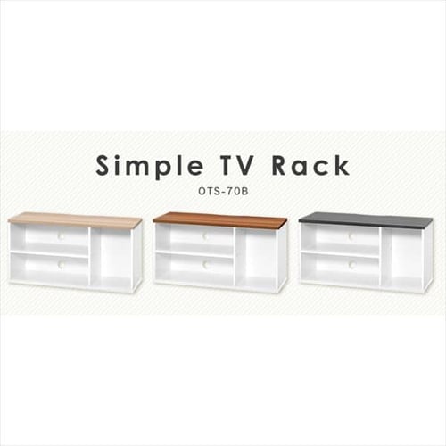 テレビ台 オープンタイプ 73.2cm OTS-70B-B ブラックオーク K281053