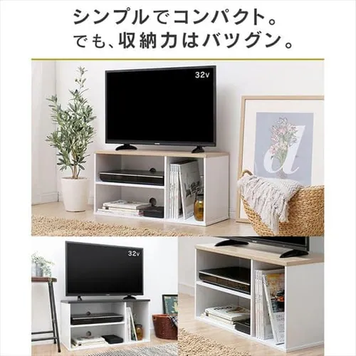 テレビ台 オープンタイプ 73.2cm OTS-70B-B ブラックオーク_3