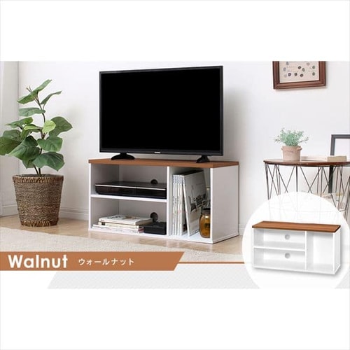 テレビ➕テレビ台セット SKTV-800(SWH) 光沢仕上げ テレビ台 キャスター付き YAMAZEN(山善