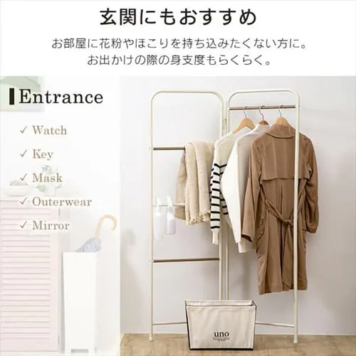 �n���K�[���b�N �R���p�N�g �X�^�C���n���K�[ �܂肽���݃^�C�v �ȃX�y�[�X PI-O150 �z���C�g�z���C�g_5